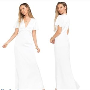 NWT SHOW ME YOUR MUMU Rome Twist bridal Gown M ivory